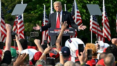 Trump's Bronx rally looked very different than the usual MAGA crowd