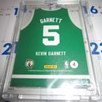 【李叔】【KEVIN GARNETT】【綠色】【球衣造型卡】【THREADS】【DIE-CUT】【2010-11】