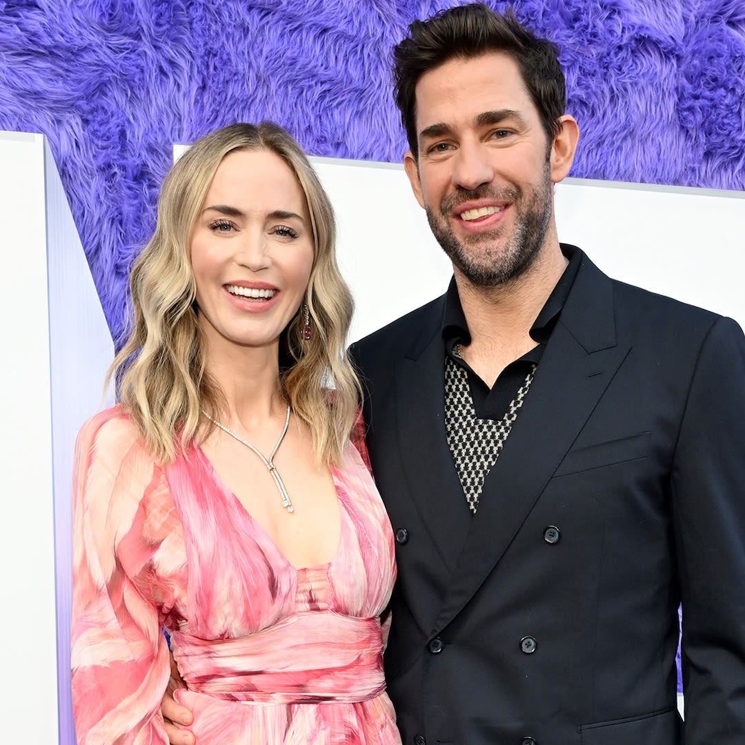 Emily Blunt and John Krasinski's Daughters Hazel, 10, and Violet, 7, Make Rare Appearance at US Open - E! Online