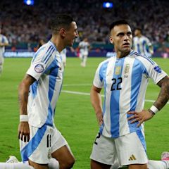 Lautaro Martinez double helps Messi-less Argentina past Peru to top Group A in Copa America