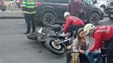 El lunes comienza con motociclista accidentado y peatón arrollado en Manizales