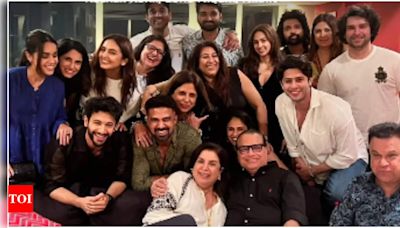 Pics: Farah Khan hosts a fun night for 'Ishq Vishk Rebound' team | Hindi Movie News - Times of India