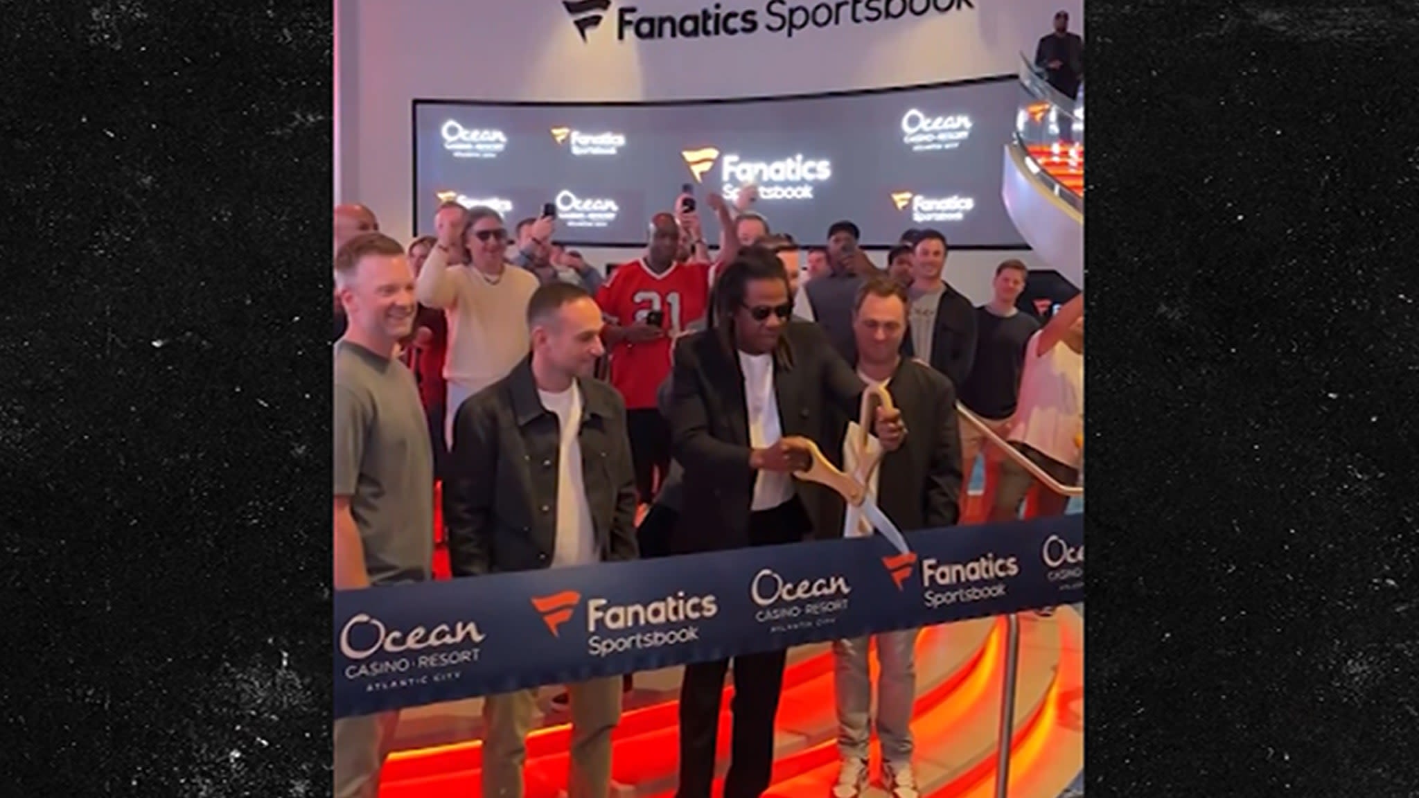 Jay-Z and Michael Rubin Cut Ribbon at First Fanatics Sportsbook in New Jersey