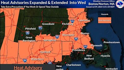 Heat advisory for northern RI: No end in sight for hot, humid weather