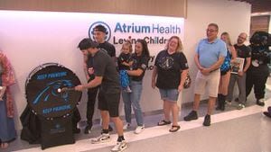 Carolina Panthers donate ‘Keep Pounding’ Drum to Levine Children’s Hospital