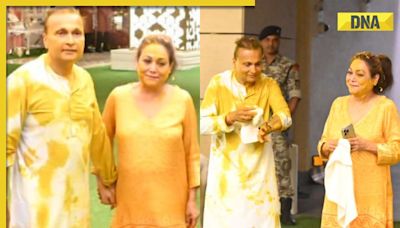 Anil Ambani, Tina Ambani look radiant at Anant Ambani-Radhika Merchant's haldi ceremony, watch video