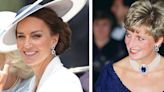 Duchess Kate Wore Princess Diana's Sapphire Earrings to Trooping the Colour