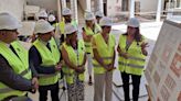 La ministra de Vivienda visita las obras del Palacio Vázquez de Molina en Úbeda