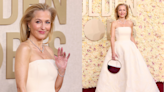 Golden Globes 2024: Gillian Anderson, 55, stuns in ivory gown and diamond necklace: 'Definition of classy'