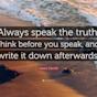 Speak Truth quotes