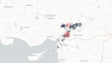 Map: The earthquakes and aftershocks in Turkey