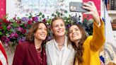 Sophia Bush and Ashlyn Harris Pose with Kamala Harris at Event Celebrating Women in Sports