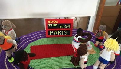 Crafting group creates unique homage to Olympics dubbed ‘Yarnlympics’