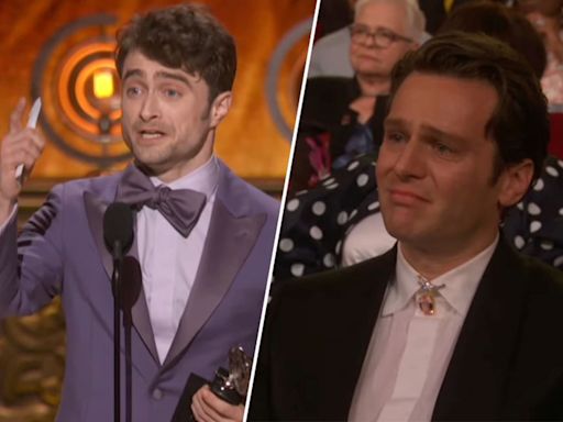 Daniel Radcliffe Thanks A Crying Jonathan Groff After Tony Awards Win For ‘Merrily We Roll...