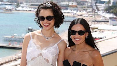 Margaret Qualley Embraces Lace Detailing in Chanel Maxidress for ‘The Substance’ With Demi Moore at Cannes Film Festival 2024