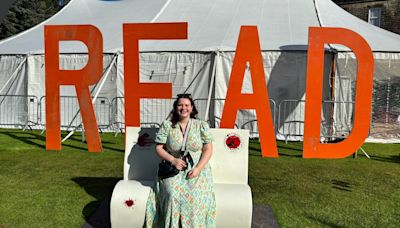 I went to the Glastonbury of book festivals where you rub shoulders with celebs