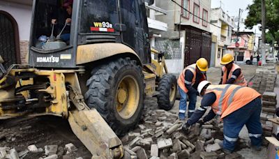 Con 19.000 adoquines se renuevan las calles de la ciudadela Simón Bolívar