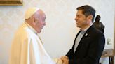 Axel Kicillof se reunió con el papa Francisco en el Vaticano