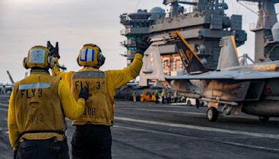 Ike aircraft carrier leaves Middle East, enters the Mediterranean Sea