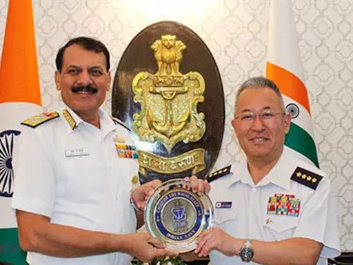 Navy chief meets Japan Self Defence Force chief to strengthen bilateral ties during MALABAR 2024