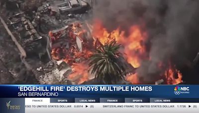 Edge Hill Fire Destroys Homes in San Bernardino’s Little Mountain Community