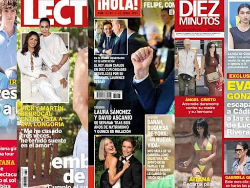 Las revistas del corazón esta semana: Eva González, ajena a la polémica de Lucía Rivera, se escapa a Cádiz