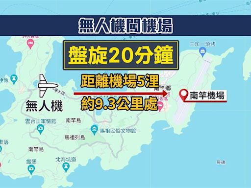 首例! 中國軍用無人機闖馬祖南竿機場干擾 2航班延誤
