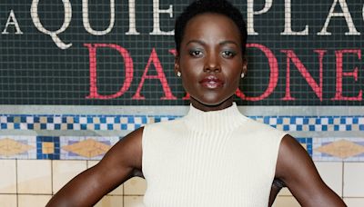 Lupita Nyong'o stuns in gold ME+EM dress