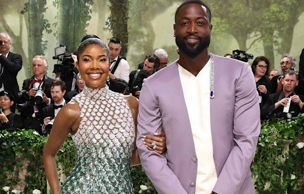 Gabrielle Union and Dwyane Wade Coordinate in Sea-Worthy Couture for Their Fifth Met Gala Together