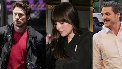 Chris Evans, Dakota Johnson & Pedro Pascal Get to Work on ‘Materialists’ Set