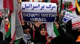 Iranians mark the anniversary of the 1979 US Embassy takeover while calling for a cease-fire in Gaza