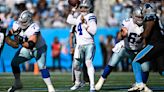 Cowboys use Panthers' gifts for 17-3 halftime lead