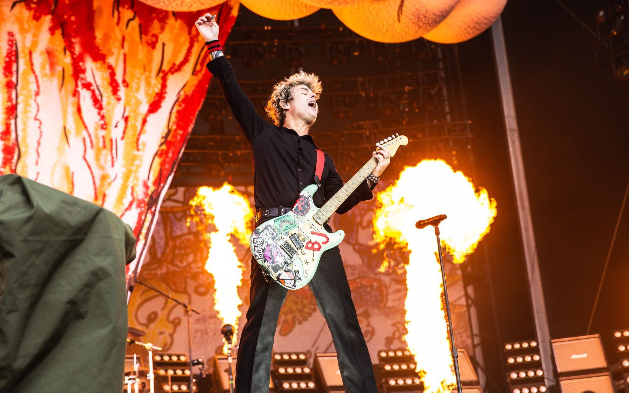 Green Day, Old Trafford review: rousingly joyous racket is like being in the company of old friends