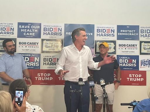 Newsom makes the case for Biden reelection in Pittsburgh campaign stop