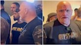John Fury left with a bloodied face after headbutting member of Oleksandr Usyk's camp