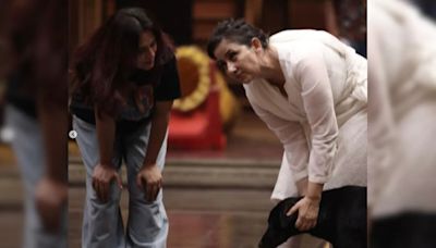 Manisha Koirala And Richa Chadha In An Adorable BTS Pic From Heeramandi