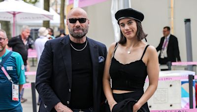 John Travolta and Daughter Ella Bleu Cheer on Olympic Gymnasts During Vault Finals