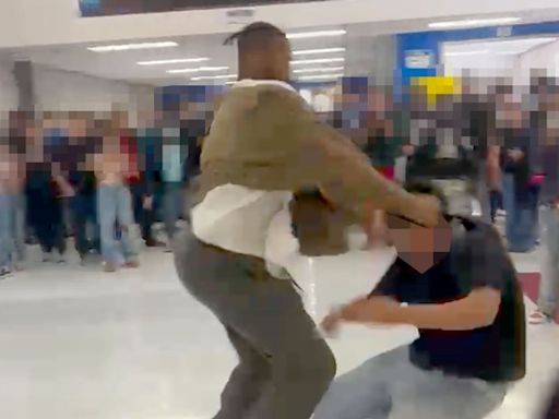 Fight between high school substitute teacher and student caught on camera in Las Vegas: sources