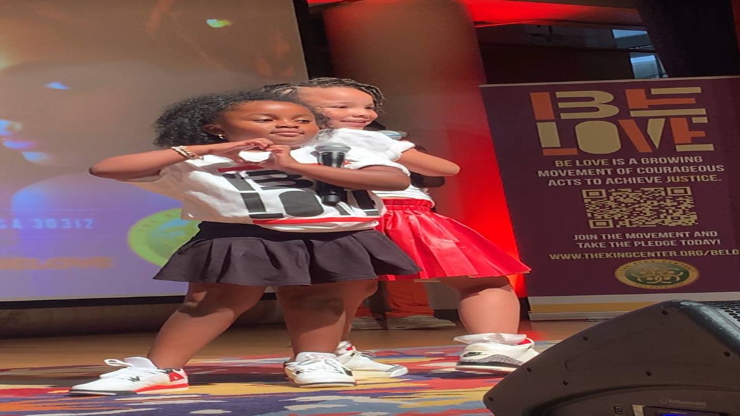 Young stars Heiress Harris and Van Van performed at King Center to celebrate ‘Be Love Day’