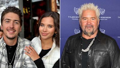 Guy Fieri Gives Touching Speech at Son Hunter's Pickleball-Themed Engagement Party: 'The World Is Yours'