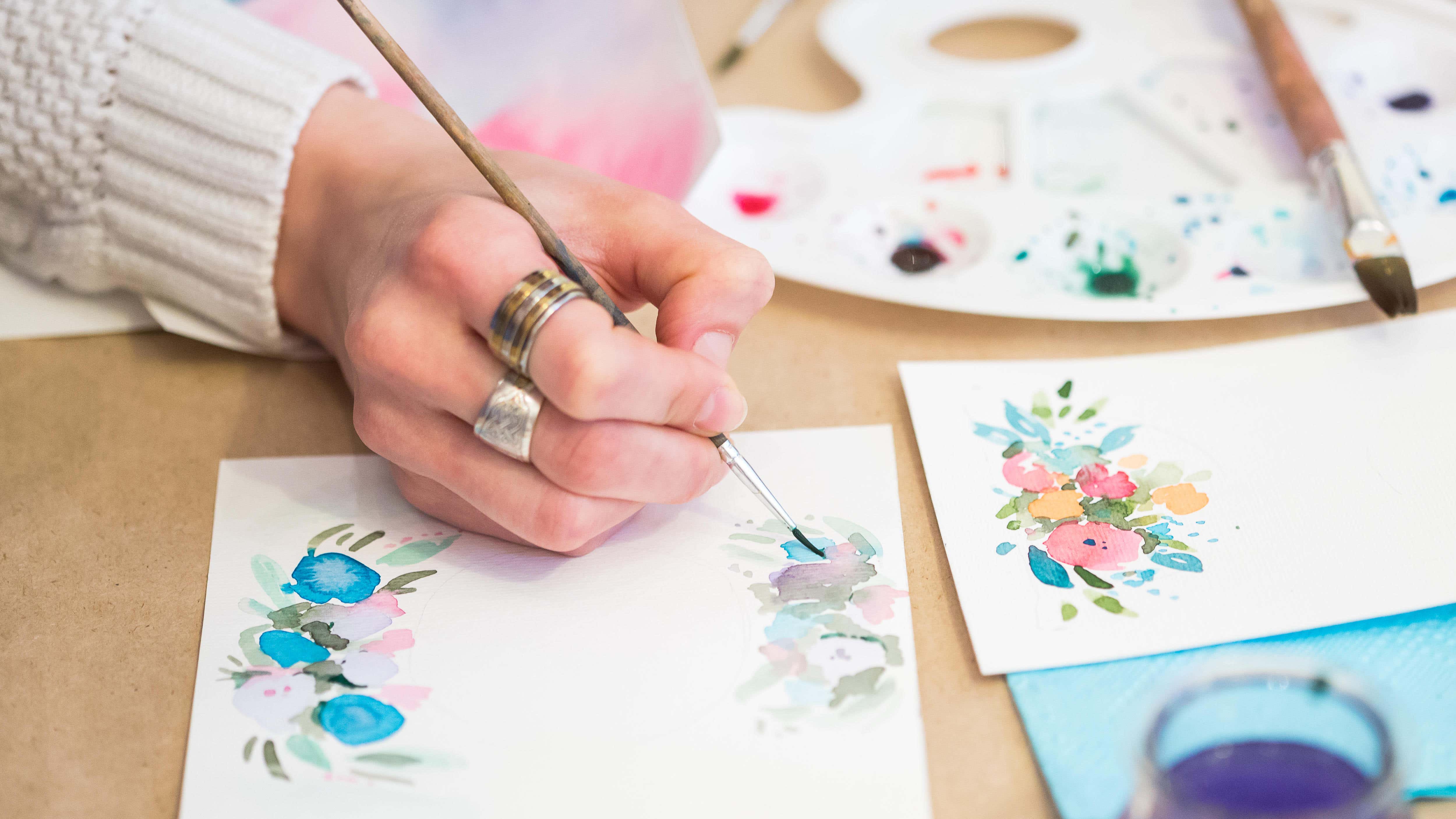 Arts and crafts as good for mental wellbeing as having a job – study