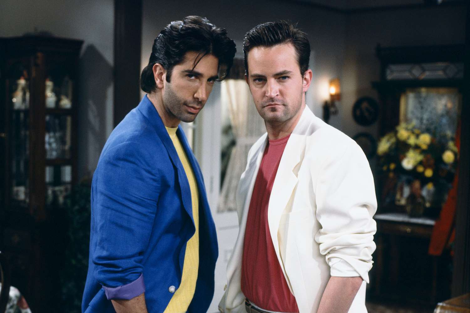 David Schwimmer says late 'Friends' costar Matthew Perry was 'reserved' with him