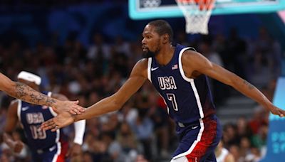 Kevin Durant se convirtió en el máximo anotador de la historia olímpica de Estados Unidos en la aplastante victoria contra Brasil