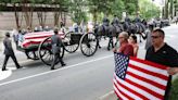 Photos from CMPD Officer Joshua Eyer’s memorial service, procession in uptown Charlotte