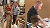 Jesse Tyler Ferguson Rolls Up His Sleeves to Make Biscuits on Thanksgiving with Justin Mikita and Kids