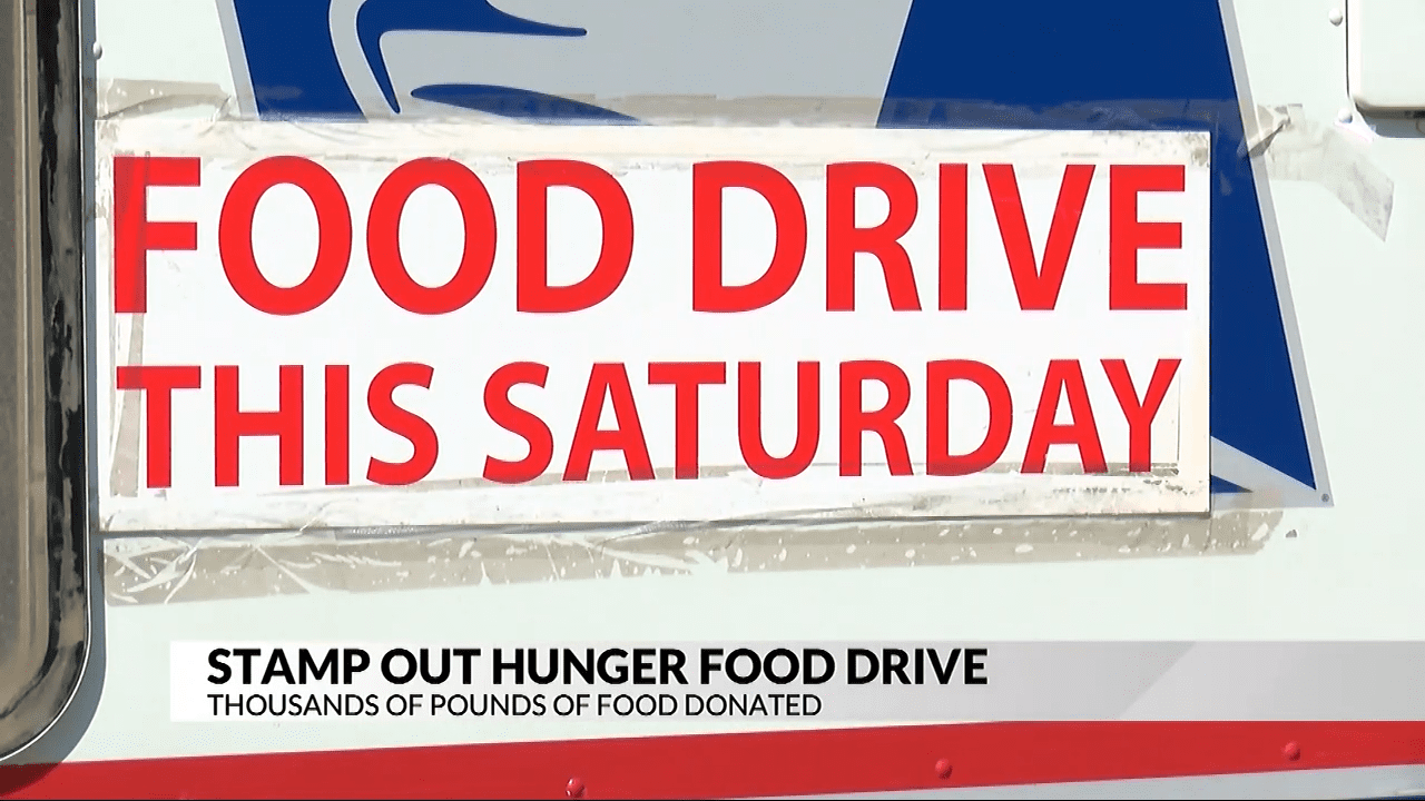 Thousands of pounds of food donated annual food drive