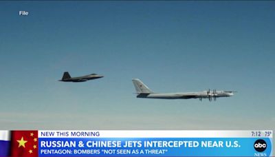 Russian and Chinese bombers intercepted off of Alaska