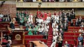 Des députés de gauche s’habillent aux couleurs de la Palestine à l’Assemblée, la séance suspendue