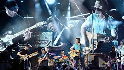 Michael J. Fox Plays Guitar With Coldplay At Glastonbury