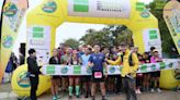 Leung Son Keng and Sophie Hedou won the Goodman Health Walk and Running Race